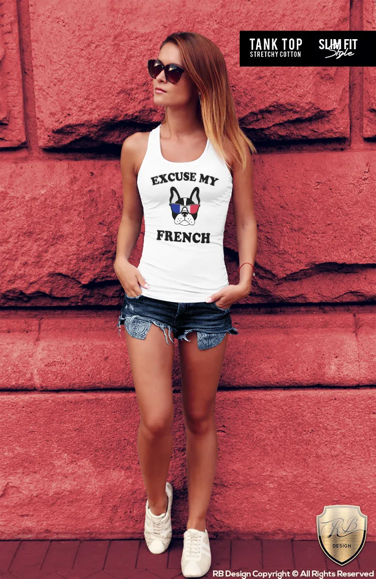 "Excuse My French" Cool Women's Graphic T-shirt WTD24