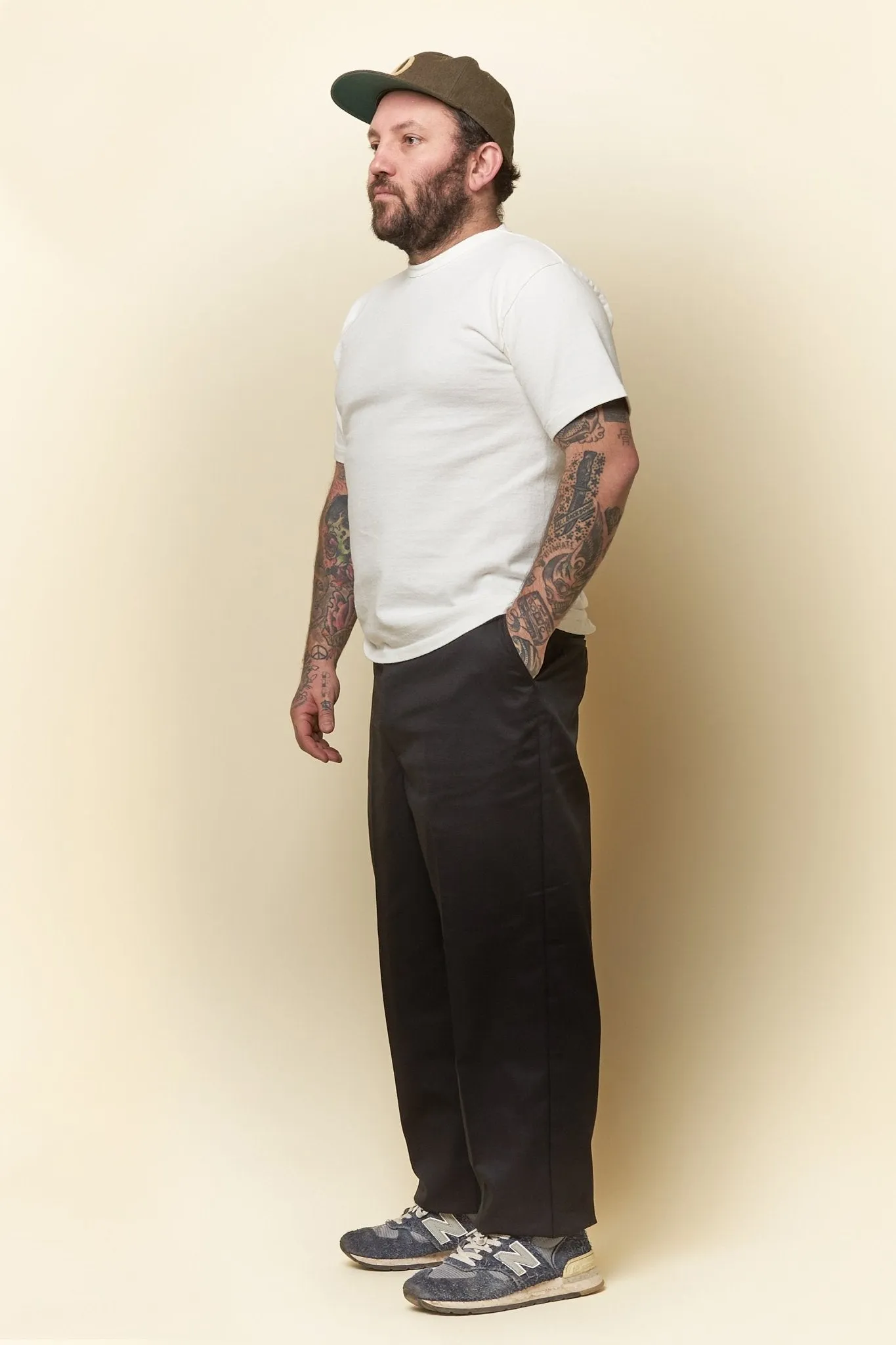 Radiall Motown Wide Tapered Fit Work Pants - Black