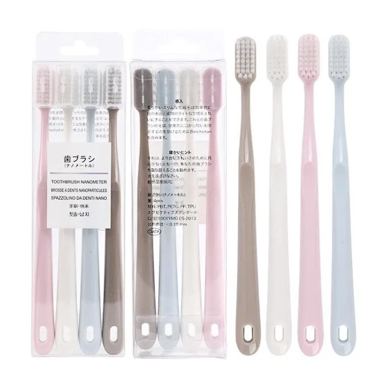 RAOYI Ceramic Nano Toothbrushes - Set of 2 with Handheld Design