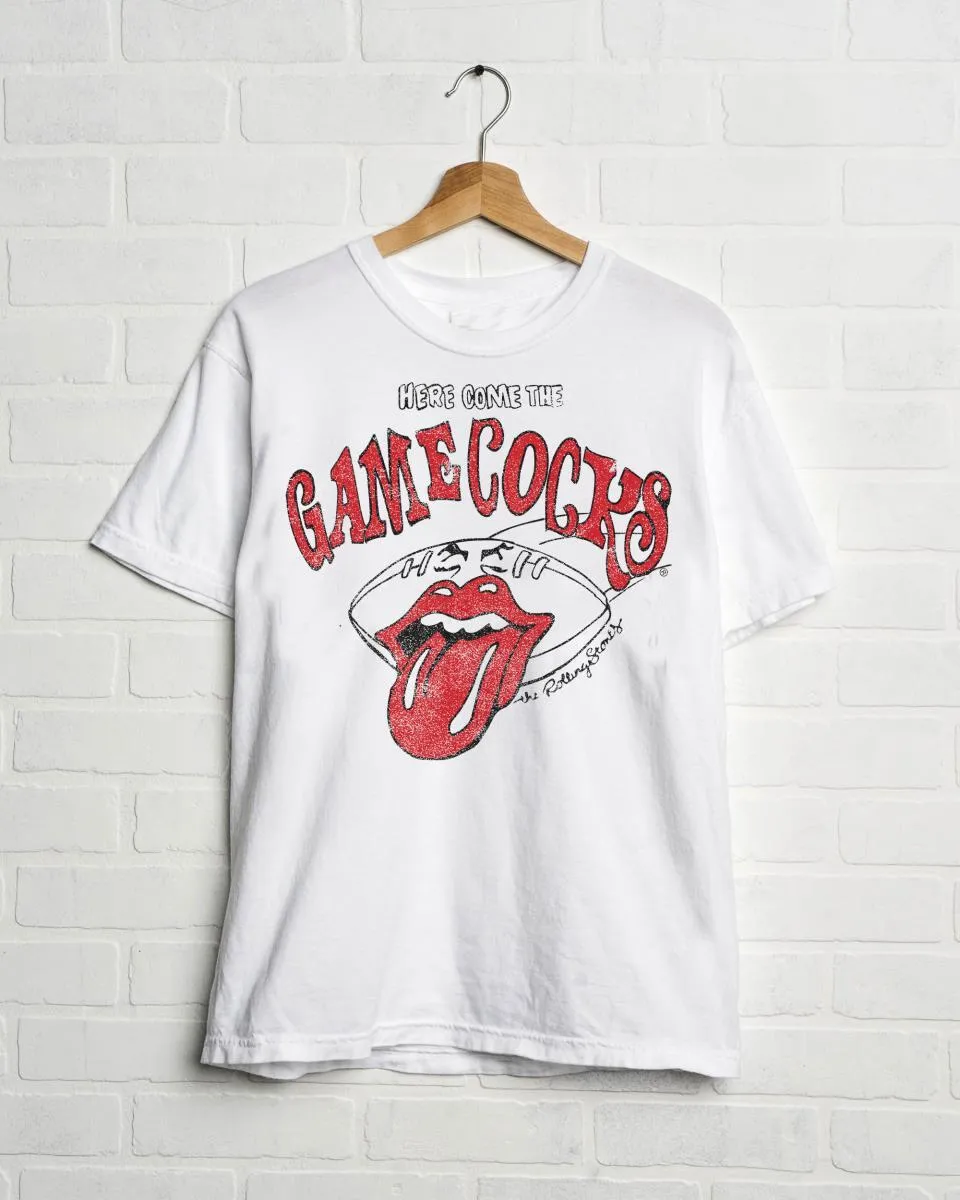 Rolling Stones Here Come the Gamecocks White Tee