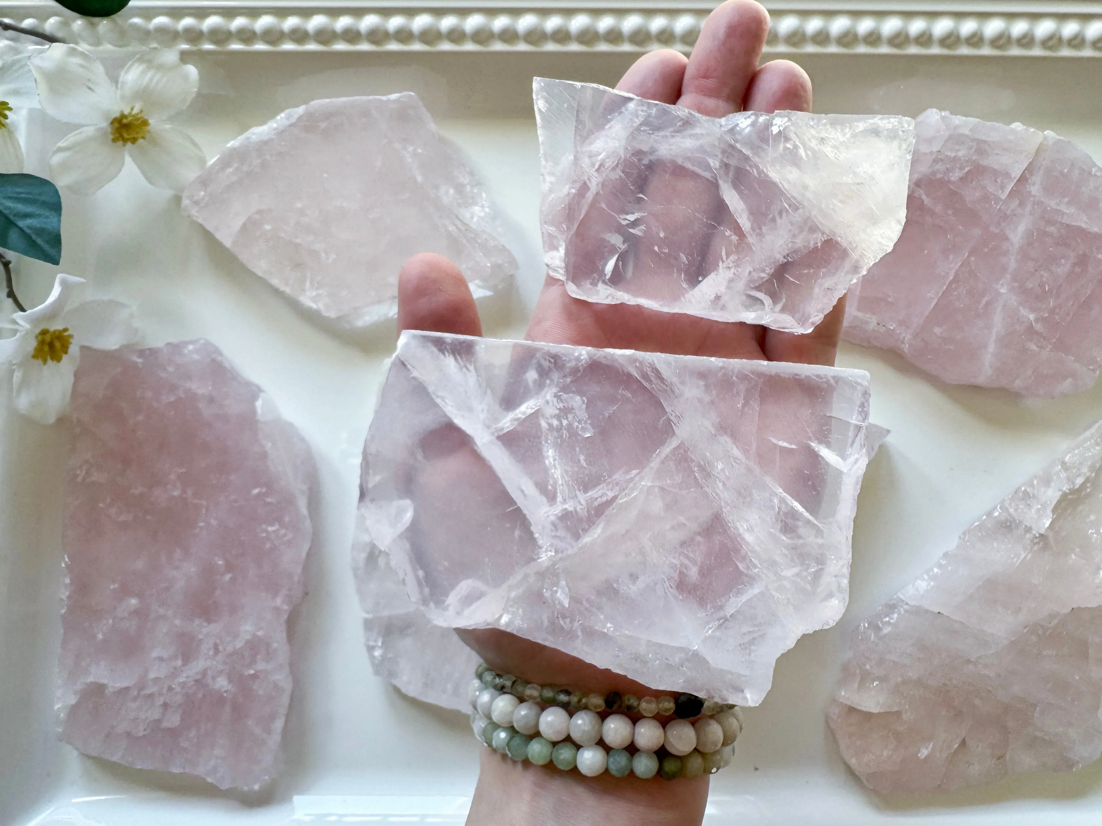 Rose Quartz Polished Slab