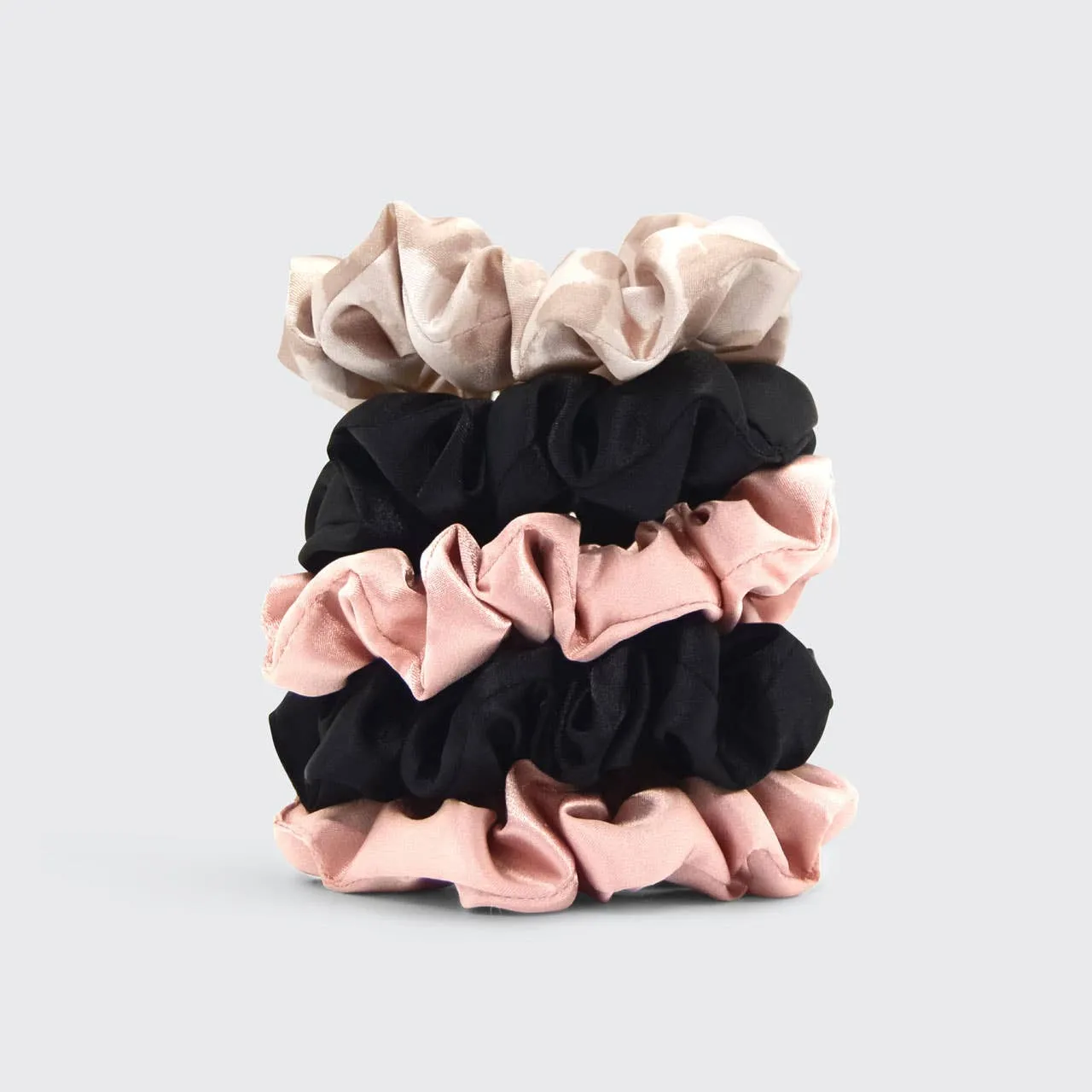 Satin 5-Piece Sleep Scrunchie Set, Assorted | Kitsch