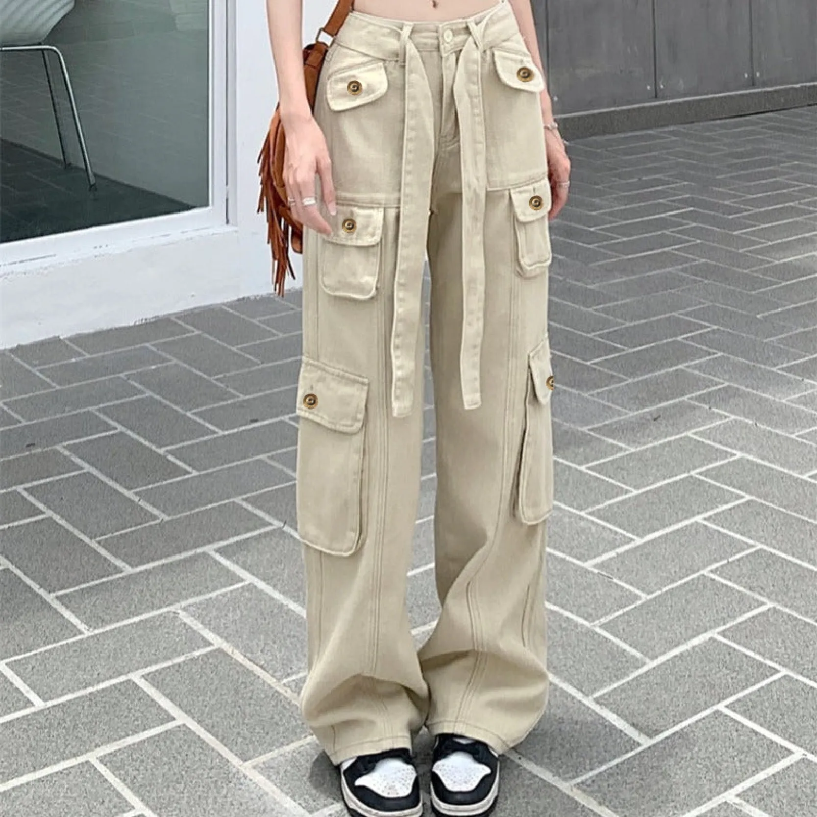 Seoul Street Style Baggy Cargo Jeans