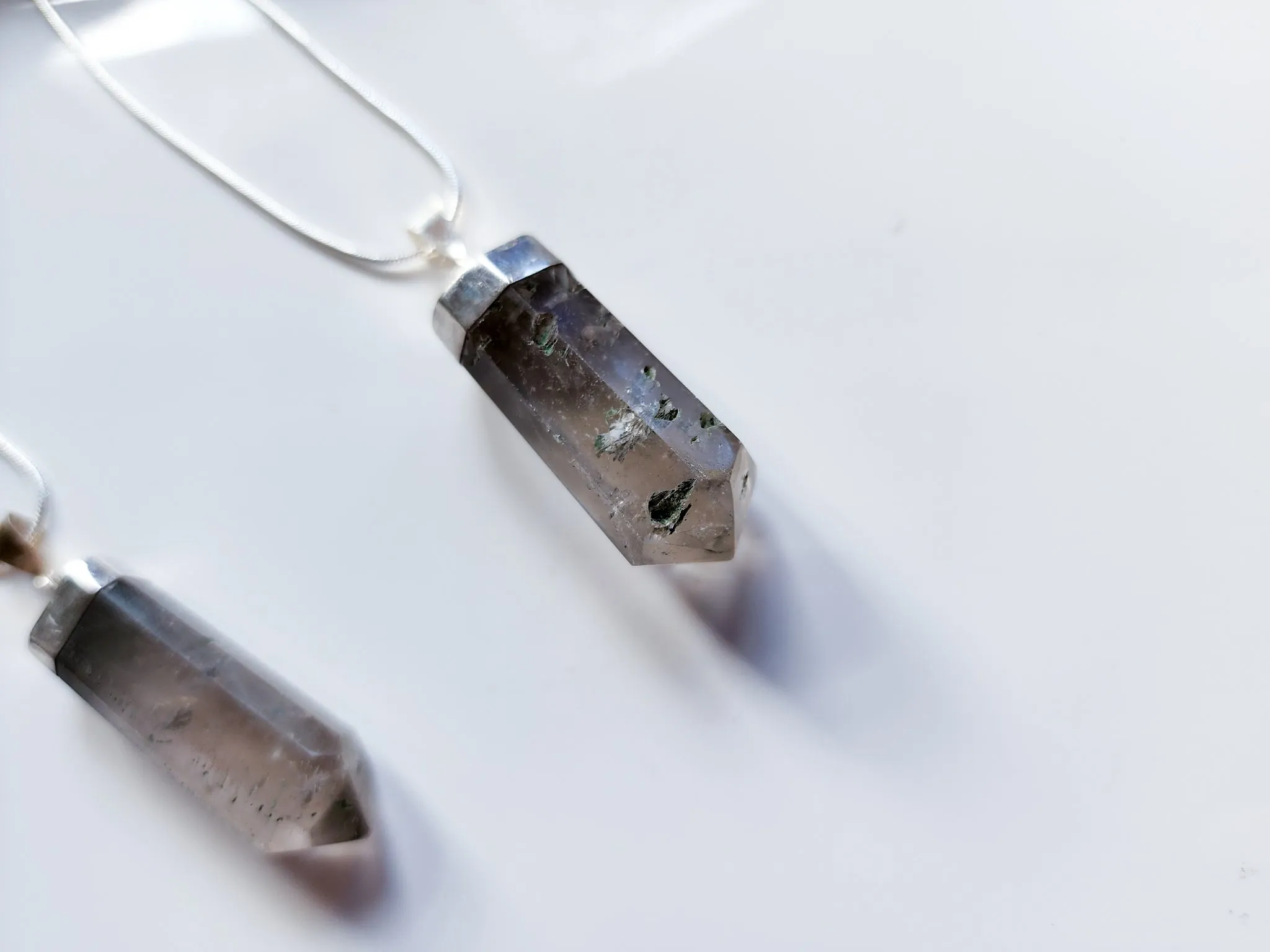 Smoky Quartz Sterling Necklace