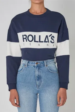 Split Rollas Logo Navy Jumper