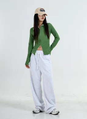 Two Side Straps Wide Track Pants Unisex CO05