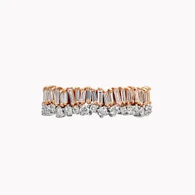 Two-Toned Short Stack Eternity Band