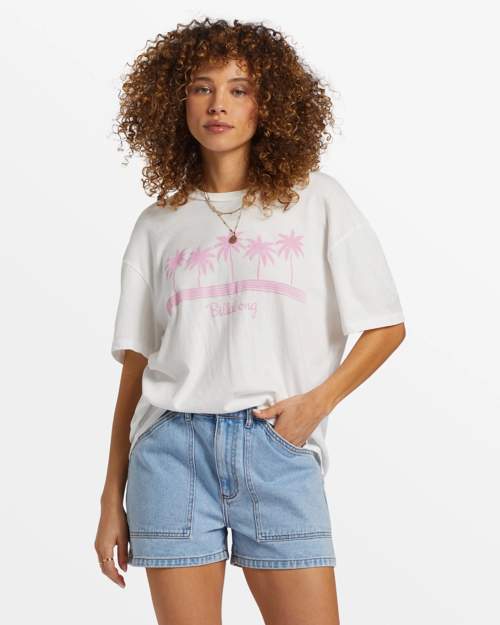 Vacation Spot Oversized T-Shirt - Salt Crystal