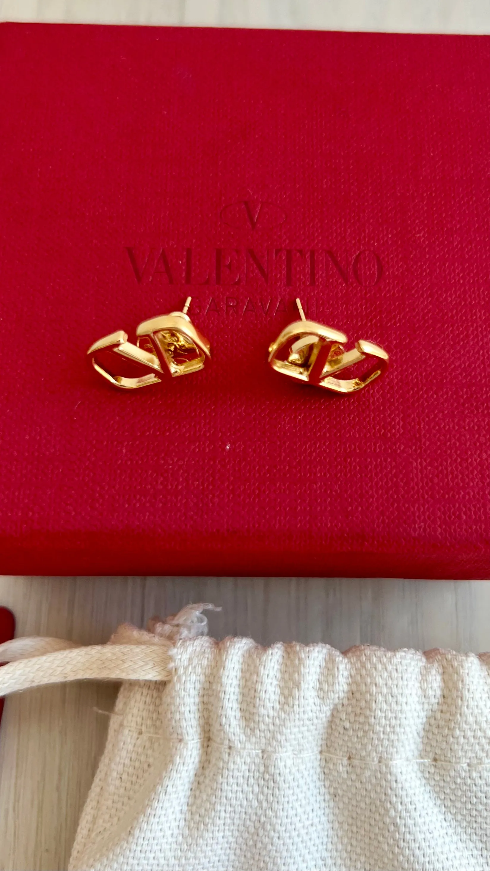 Valentino Garvani Vlogo Stud Earrings