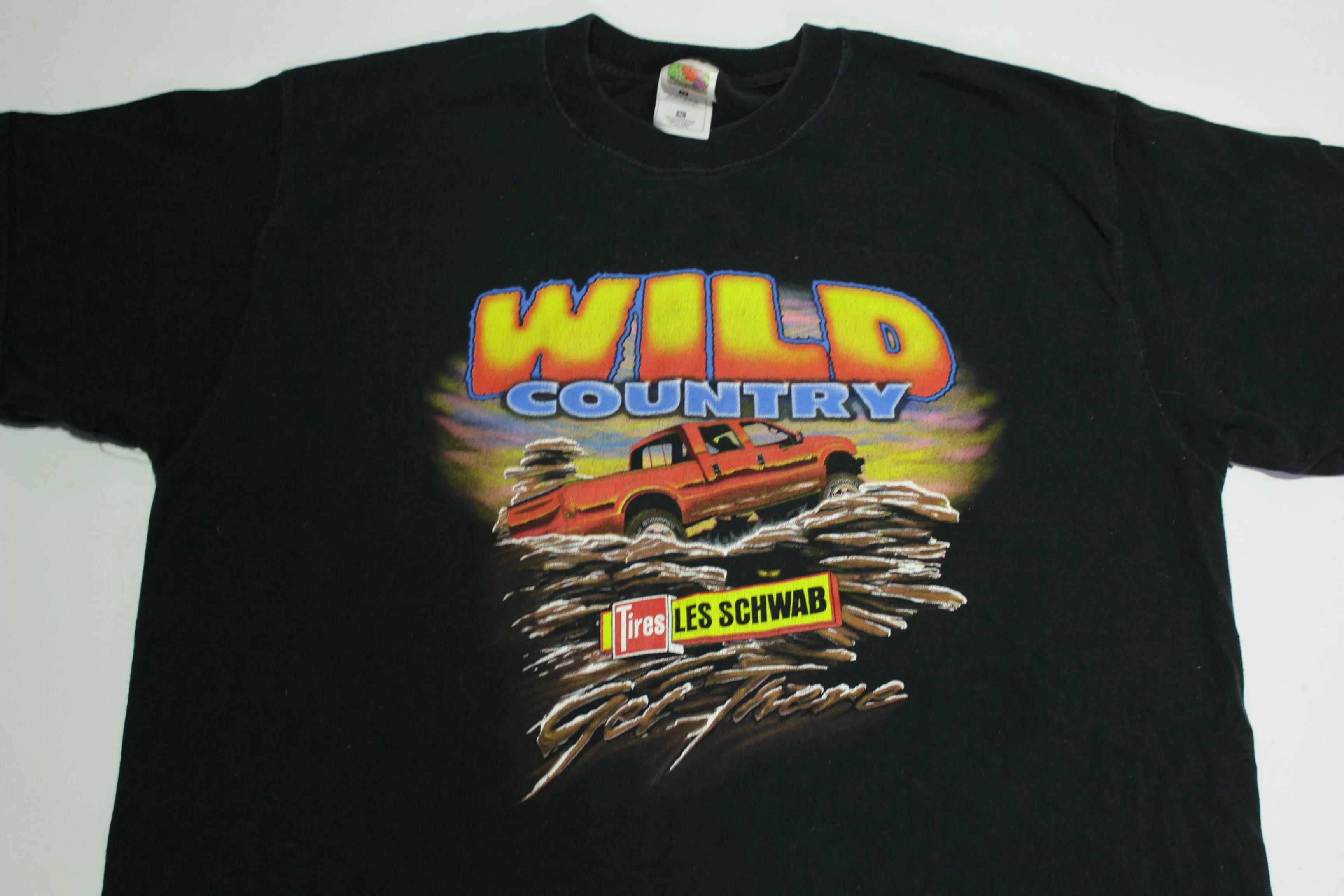 Wild Country Vintage Les Schwab Y2K Ford Crew Cab Truck Swampin' T-Shirt