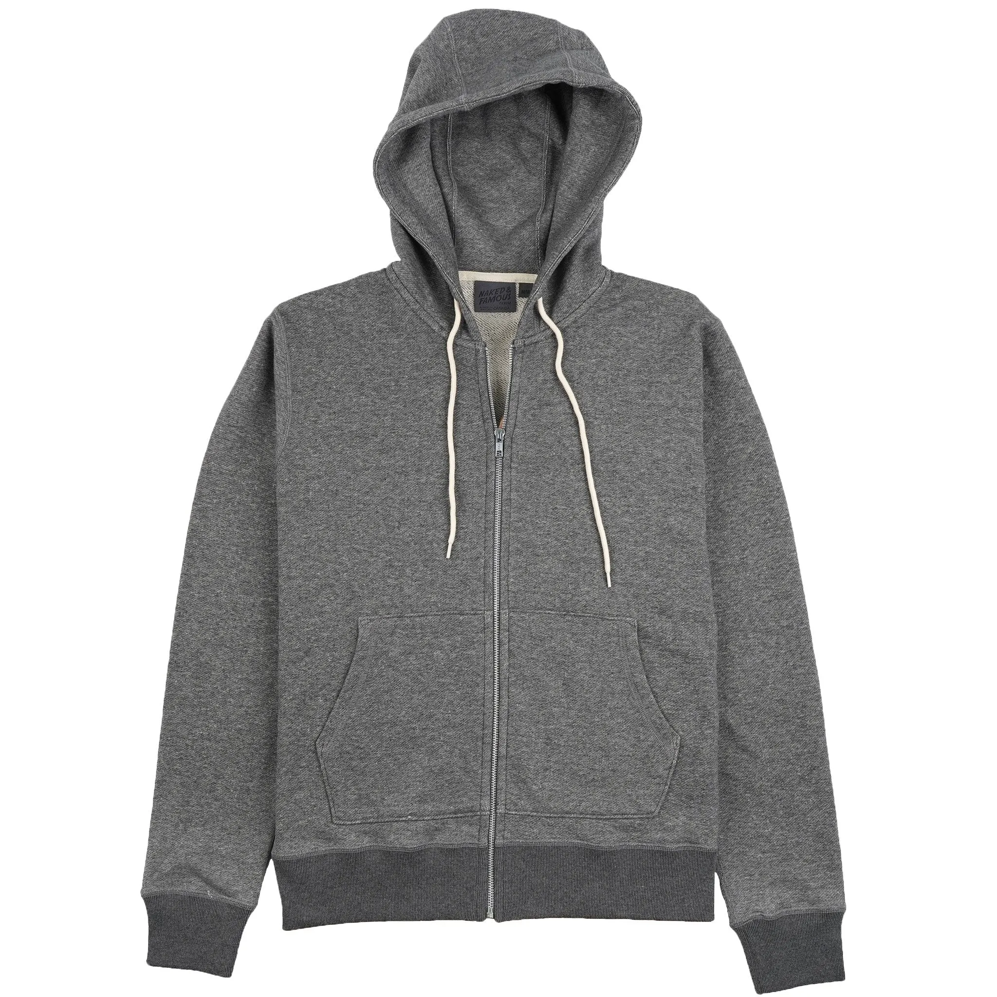 Zip Hoodie - Heavyweight Terry - Charcoal